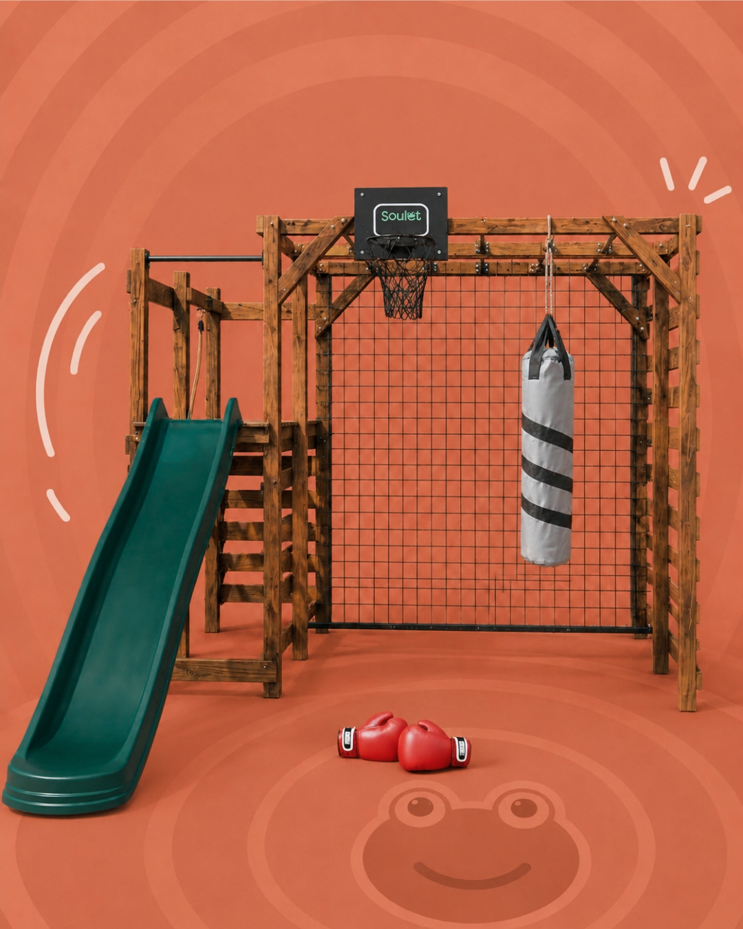 Boxe sur le portique Achille